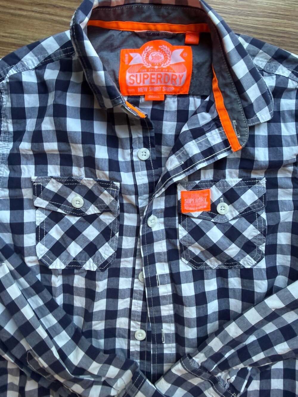 Superdry Washbasket Gingham Check Button-Down Shirt
